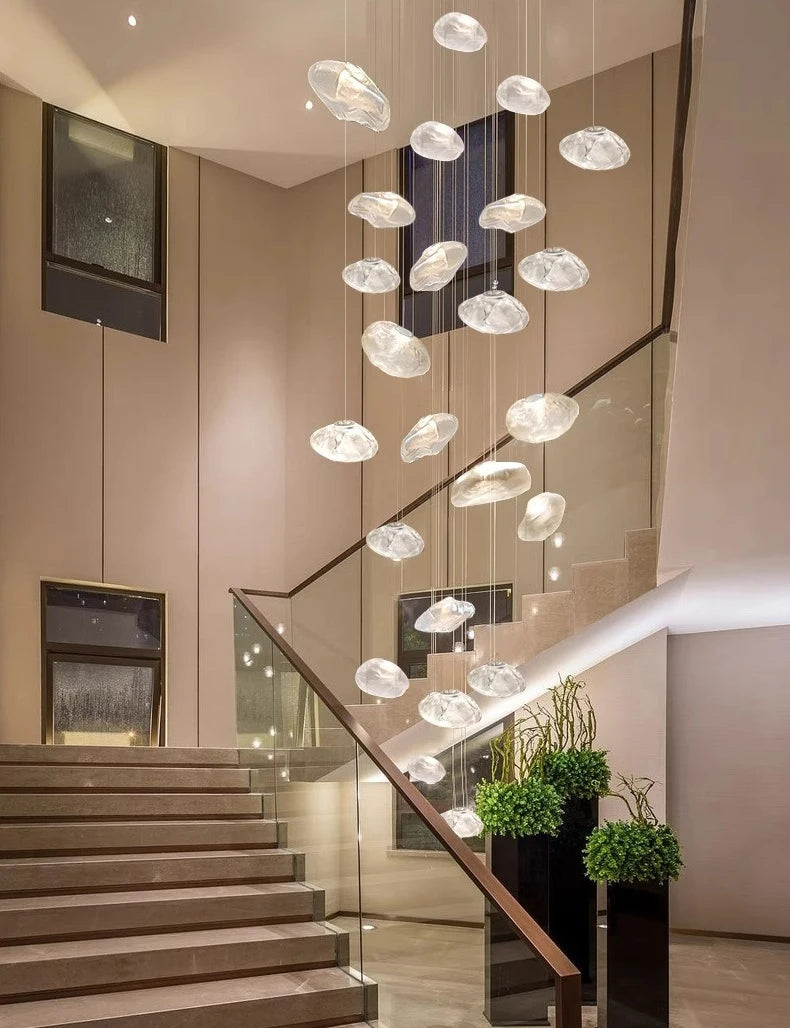 Nordic home decoration, stair chandelier, living room bedroom and dining room Pendant lights, ceiling light, indoor lighting