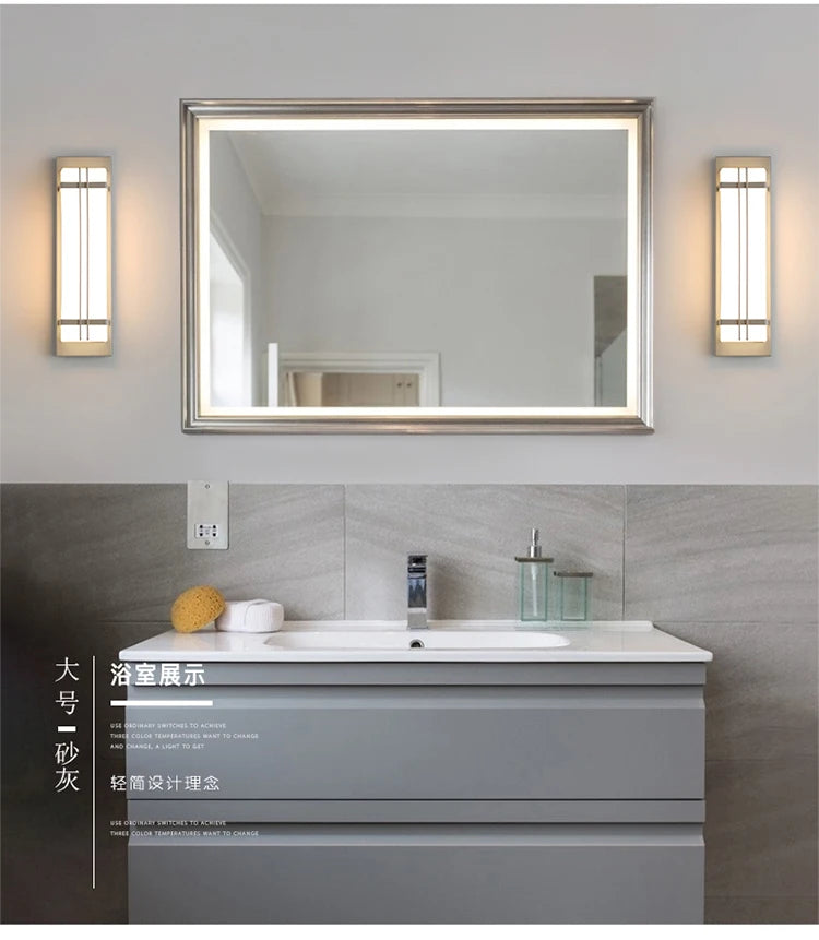 Outdoor wall lamp waterproof wall lamp Internet celebrity creative balcony aisle stairs bedroom living room new Chinese