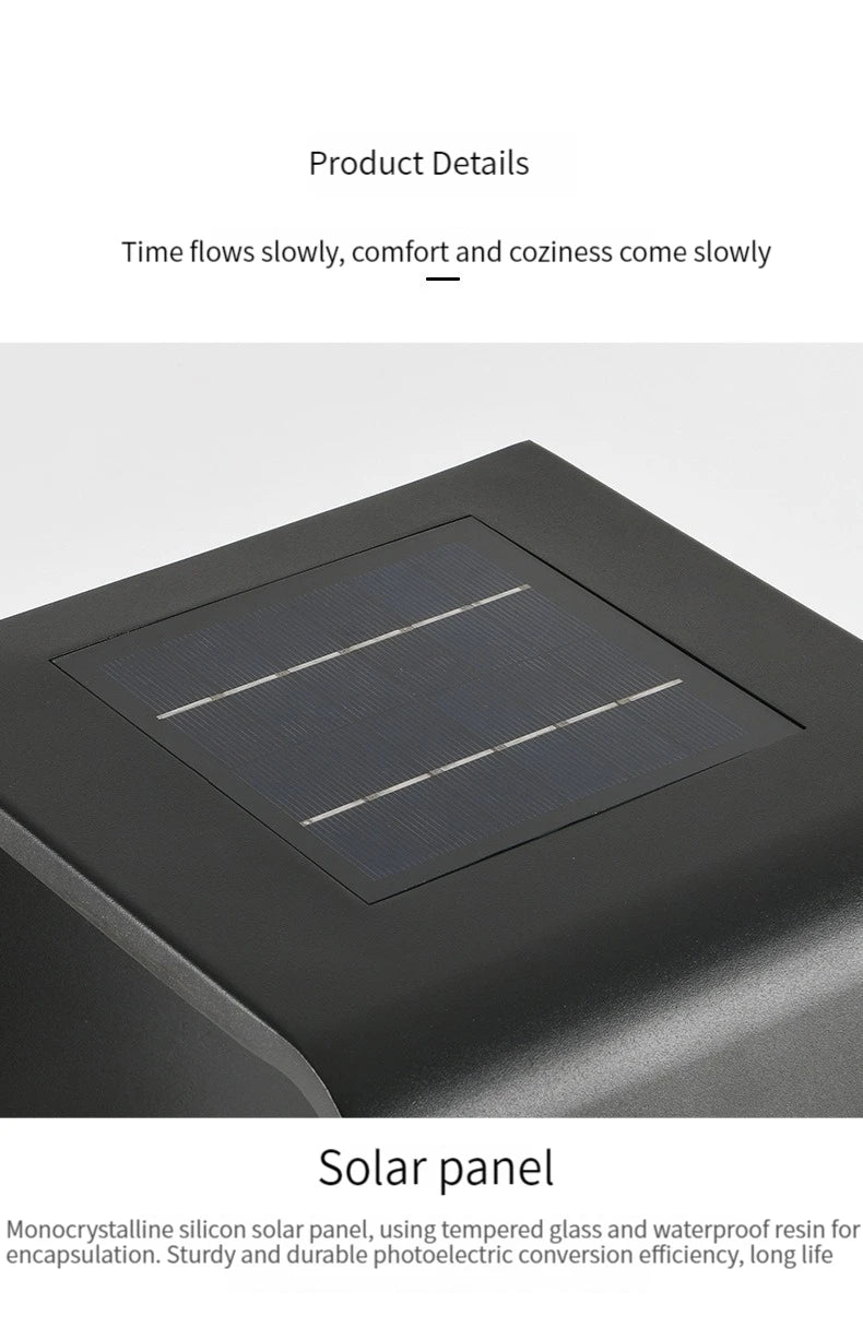 Garden Light Solar LED Light Fence Light Outdoor Waterpoof Landscape Lighting Lawn Lamp Villa Courtyard Decor Floor Lamps