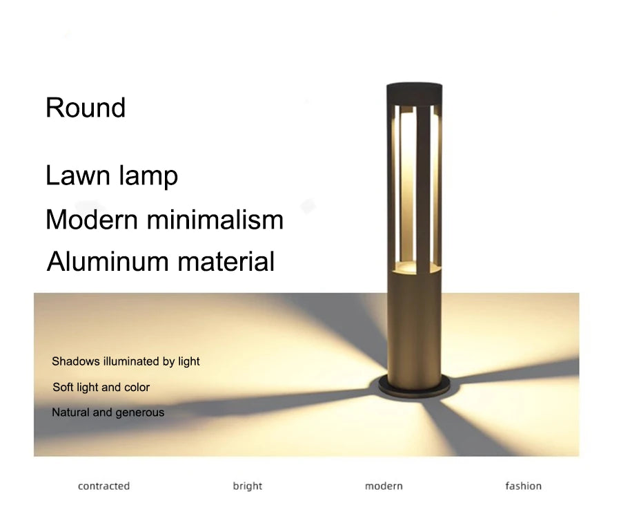 Lawn Light Modern LED Outdoor Waterproof Lamp Villa Garden Lawn Landscape Light Outdoor Porch Courtyard Aluminum Lawn Light