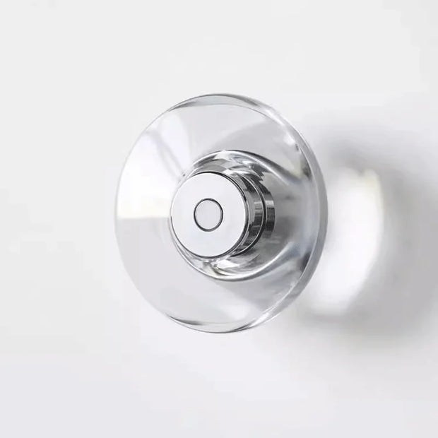 Modern Round Crystal Bedside Lamp Bedroom Living Room Italian LED Sconce Minimalist Art Circular Corridor Mirror Wall Lights