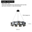 2026 Pendant Light For Bedroom Living Room Kitchen Dining Table Bar Home Decor Modern LED Glass Tile Suspension Lamp Smoke Gray