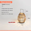 Solar Lights LED Floor Lamp Outdoor Waterproof Solar Energy Imitation Rattan Ambient Lamp Villa Gate Garden Courtyard lighting