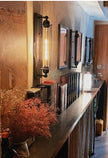 American Flute Wall Lamp Unique LOFT Restaurant Bar Grill Hallway Iron Wall Light Rustic Industrial Decor Edison Bulb Fixture