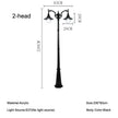 European Outdoor Waterproof Garden Light Villa Courtyard Lawn Lamp Community Park High Pole Street Lamps Landscape Lighting