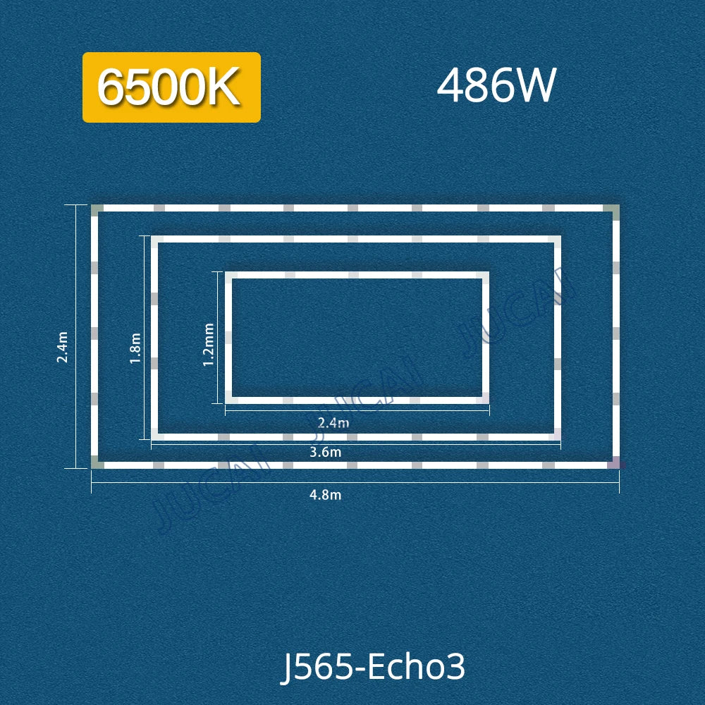6500K  LED tube combination rectangular sleeve lamp made of PC material,lightweight For garage light,barber shop bedroom