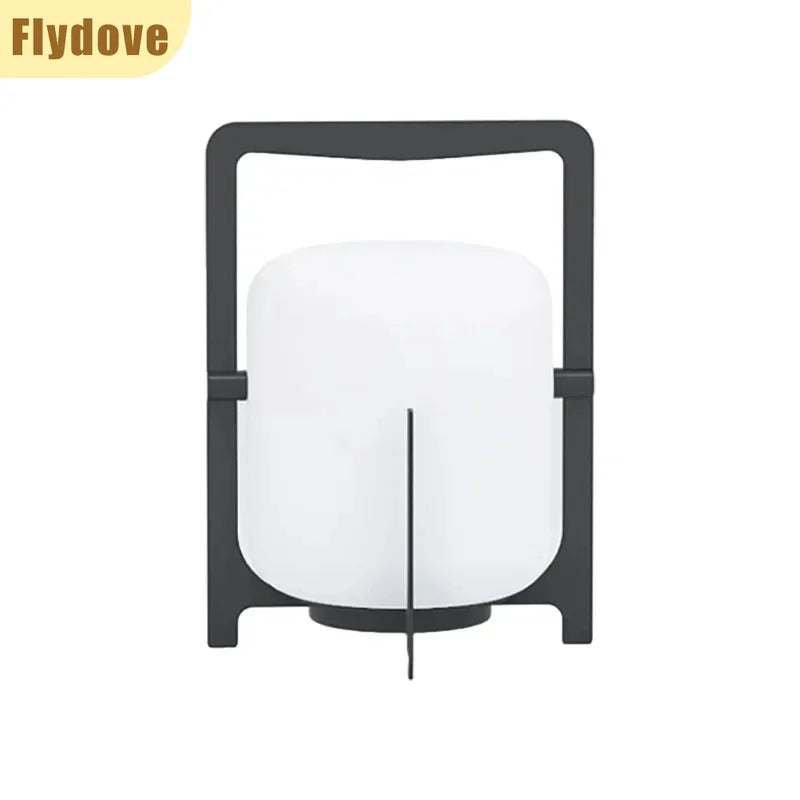 Japanese Style Garden Outdoor Waterproof LED Floor Lamp Simple Restaurant Hotel Acrylic Rechargeable Solar Power Standing Lamp