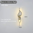 Modern Living Room Long Wall Lights with Anlter Design Gold Black TV Background Decorative Wall Lamp for Bedroom Remote Control