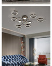 Modern Luxury Nordic Style Aluminum Circle Shaped LED Pendant Light Art Creative Lamp for Living Room Home Decoration Chandelier