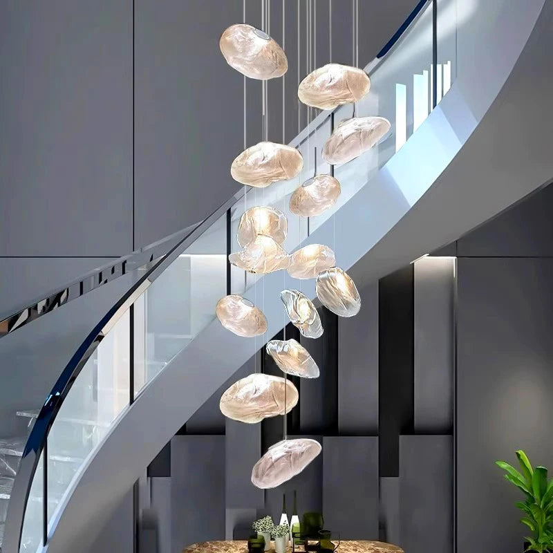 Nordic home decoration, stair chandelier, living room bedroom and dining room Pendant lights, ceiling light, indoor lighting