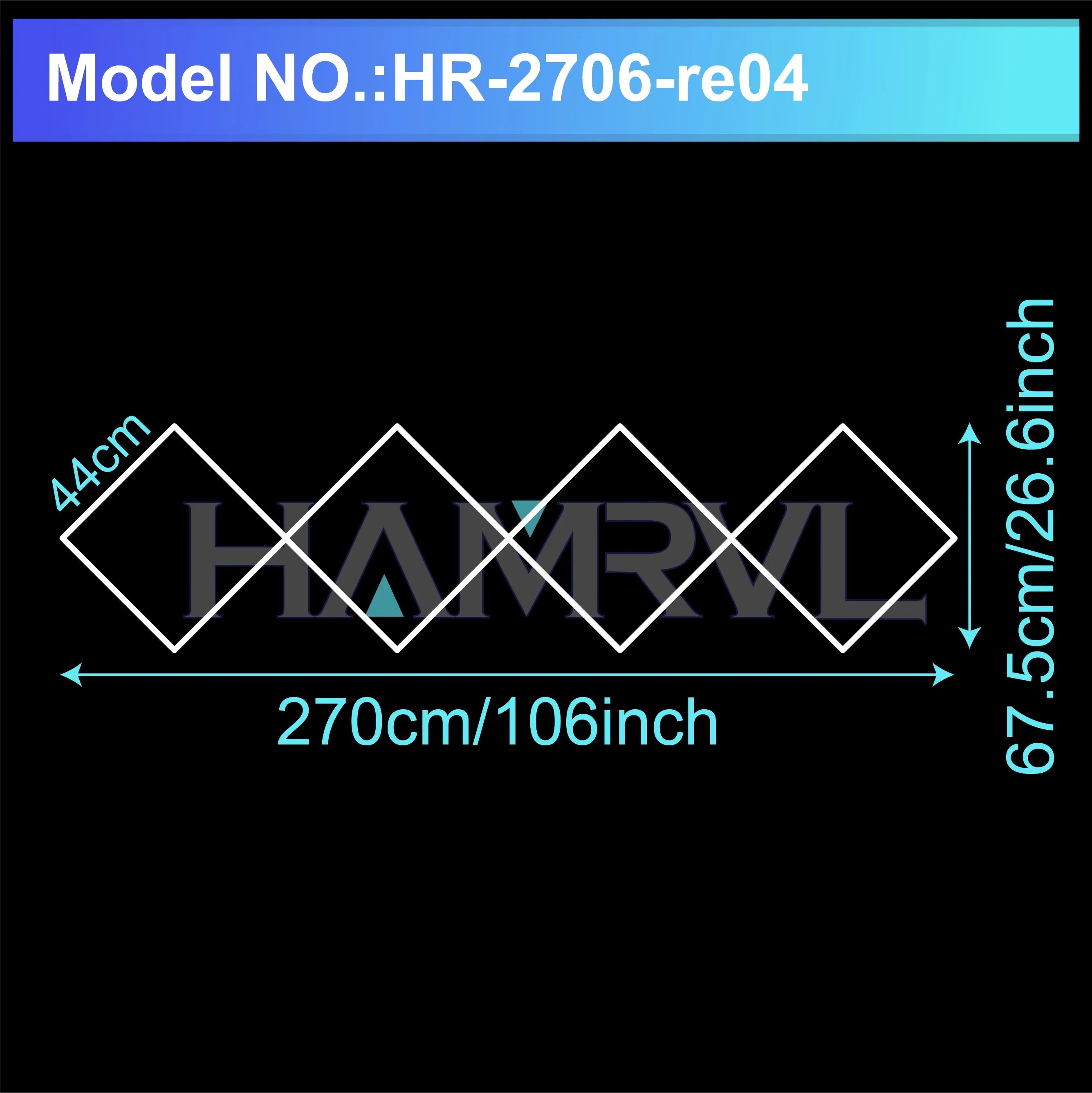 Diamond LED Ceiling Light Hexagonal Design Suitable for Garage Barber Shop Gym Exhibition Hall Ceiling Light Decoration Lighting