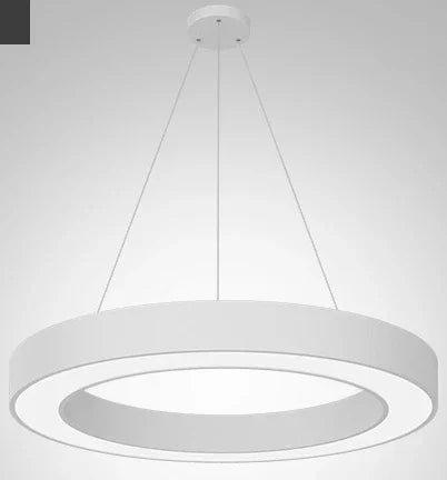 LED round Ring Chandelier Industrial Style for Office Shop Lobby Circle Engineering Lighting Fixture