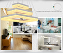 Free Shipping Modern Led Pendant Lights for Dining Room Living Room Rectangle Acrylic Led Pendant Lamp Fixture Lamparas Modernas