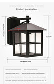 Outdoor Waterproof Wall Lamp Simple Modern Hotel Restaurant Clothing Store Decorative Lighting Villa Gate Balcony Lamp