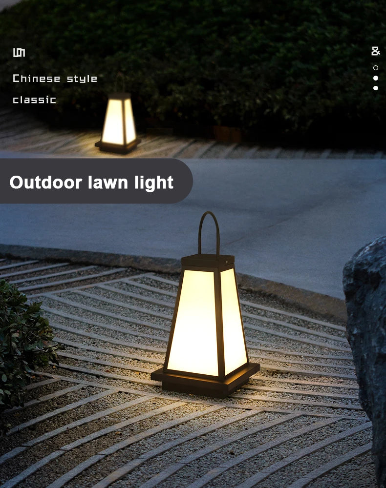 Outdoor Waterproof Courtyard Lawn Lamp Villa Garden Yard Floor Lamps Landscape Garden Japanese Garden Lawn Light