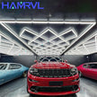 Diamond LED Ceiling Light Hexagonal Design Suitable for Garage Barber Shop Gym Exhibition Hall Ceiling Light Decoration Lighting