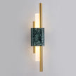 Luxury Green White Marble Wall Lamp Living Room Lobby Bedroom Golden Decor Bedside Sconce Hotel Aisle Staircase Led Light 6W