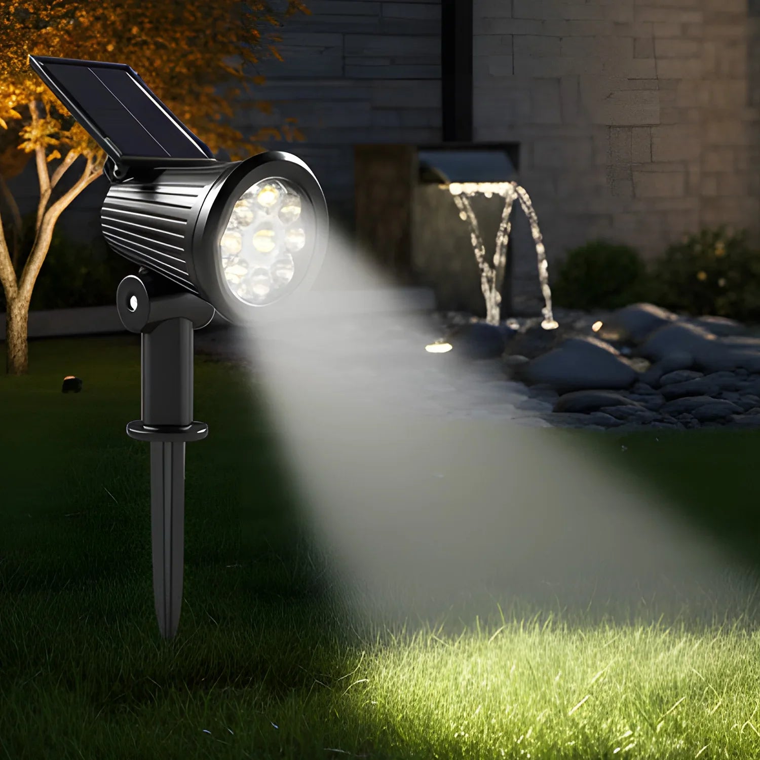 9LED Solar Powered Lights Outdoor Garden Waterproof IP65 Wall Lamps Motion Sensor Light Spotlight Path Yard Lawn Landscape Decor
