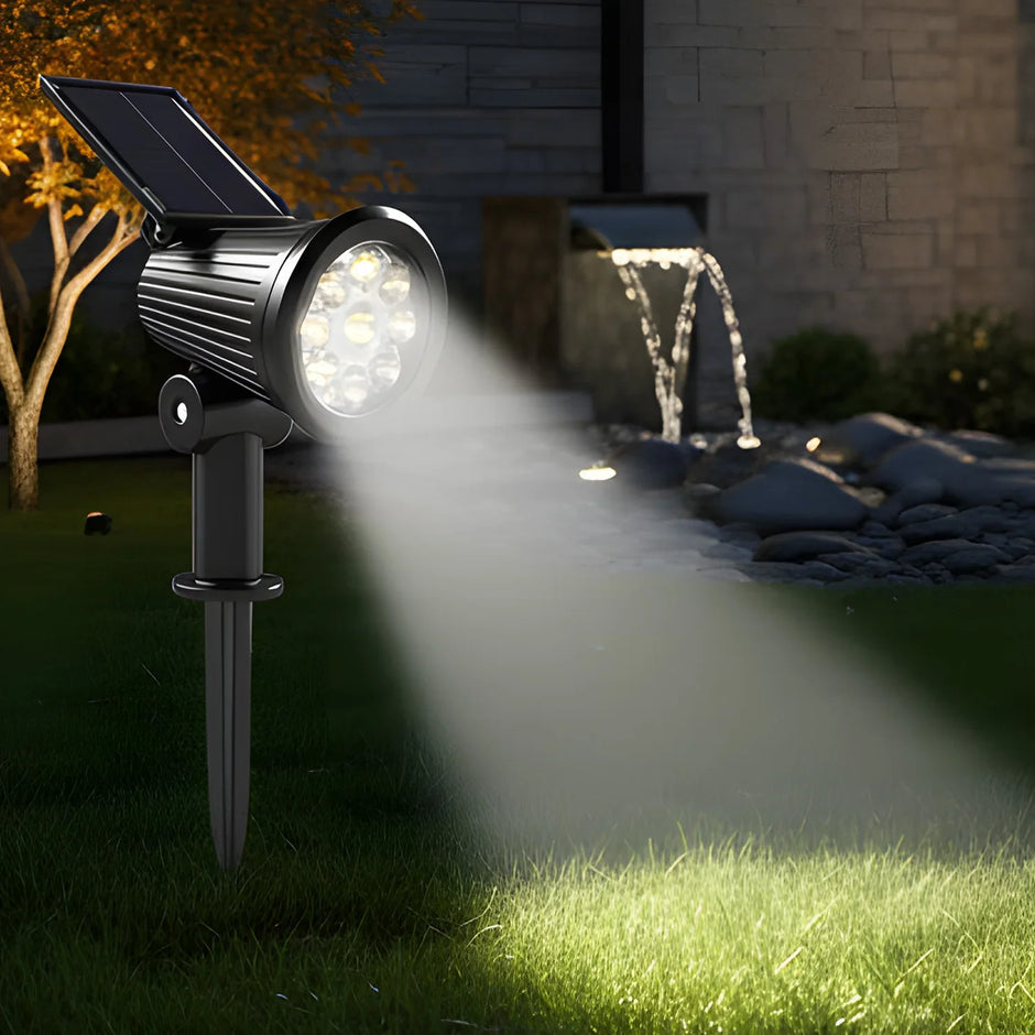 9LED Solar Powered Lights Outdoor Garden Waterproof IP65 Wall Lamps Motion Sensor Light Spotlight Path Yard Lawn Landscape Decor