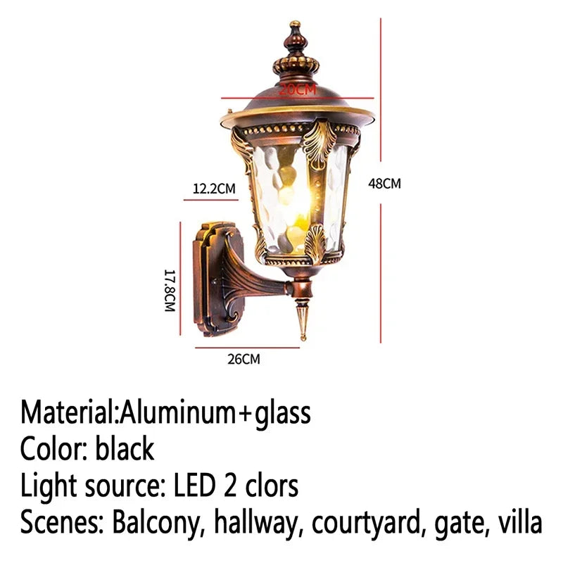 BROTHER Contemporary LED Outdoor Wall Lamps Electric Simplicity Waterproof Balcony Hallway Courtyard Villa Gate Hotel