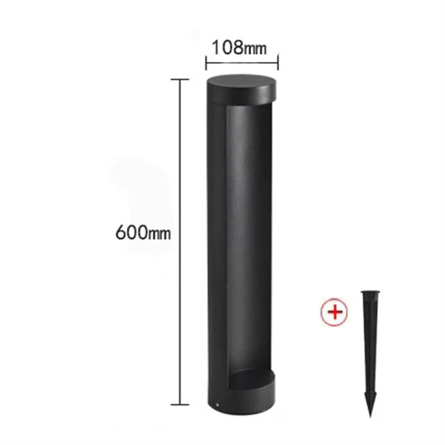 10W Outdoor Garden Landscape Path Light Waterproof Villa Backyard Lawn Bollard Lighting Square Exterior Lawn Column Light
