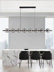 Modern Hanging Led Pendant Lights For Dining Room Kitchen Island long Bar Chandeliers decoration home decor Black light fixtures