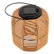 Waterproof Rattan Solar Lantern Solar Powered Bamboo Frame Bamboo Chandelier Lamp Standing/Hanging Weaving Lantern