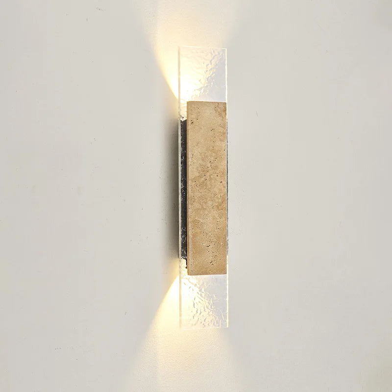 Outdoor Waterproof Wall Lamps Strip Natural stone Wall Lights 18W LED  Porch Wall Sconces  Bedroom Exterior Lighting Fixtures