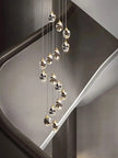 Modern home decoration crystal chandelier, stair Pendant lamp, living room Pendant lights, interior lighting