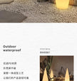 Water Drop Solar Outdoor Camping Lantern for Sunset Ambience Decoration Windproof Portable Camp Light for Tent Yard Garden