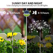 420LED Solar Firework Ground Socket Lights Waterproof Garden Decor Dandelion Fairy Lights for Outdoor Yard Pathway Lawn Patio