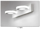 Modern Stair Led Wall Lamp Kitchen Bathroom Mirror Light Fixture Decor Bedroom Home Lighting White Metal Acrylic Sconce 110-220V