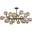 LED Glass Ball Chandelier Pendant Light for Indoor Decorative Lighting - Living Room Bedroom Dining Room