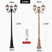 Waterproof high LED retro outdoor landscape courtyard 3m European style outdoor lawn lamp villa household garden street lighting