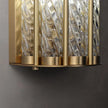 Modern Copper Wall Lamp for Hotel Villa Living Room Porch Office Corridor Long Glass LED Sconce Wall Light Home Decor