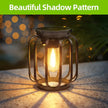 1pc Solar Lantern Outdoor Light, Metal Solar Hanging Light, Brighter Hanging Solar Chandelier, Courtyard Garden Decoratiot