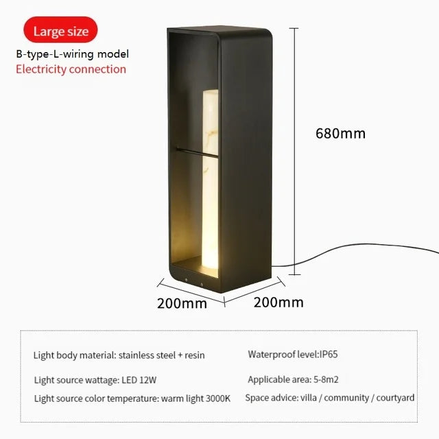 Garden Light Solar LED Light Fence Light Outdoor Waterpoof Landscape Lighting Lawn Lamp Villa Courtyard Decor Floor Lamps