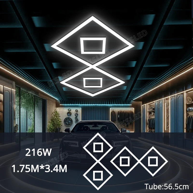 Dimmable  Hexagonal-shaped LED Light  Garage Light High-quality, life Shots, garage/Hair salon Light Honeycomb light AC85-265V