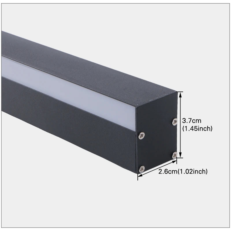 LED Lighting Wall Lamp IP65 Garden AC Long Wall Light Outdoor Waterproof Modern Long Strip 85-256v OutdoorDecoration