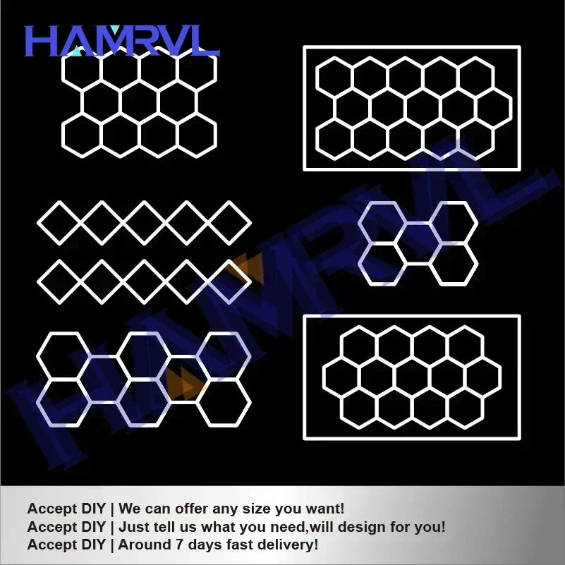 Office Extra Large Workshop LED Light 6500K Garage Ceiling Light Shop Light for Car Detailing Gym Supermarket Show  customized