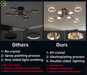Modern Luxury Nordic Style Aluminum Circle Shaped LED Pendant Light Art Creative Lamp for Living Room Home Decoration Chandelier