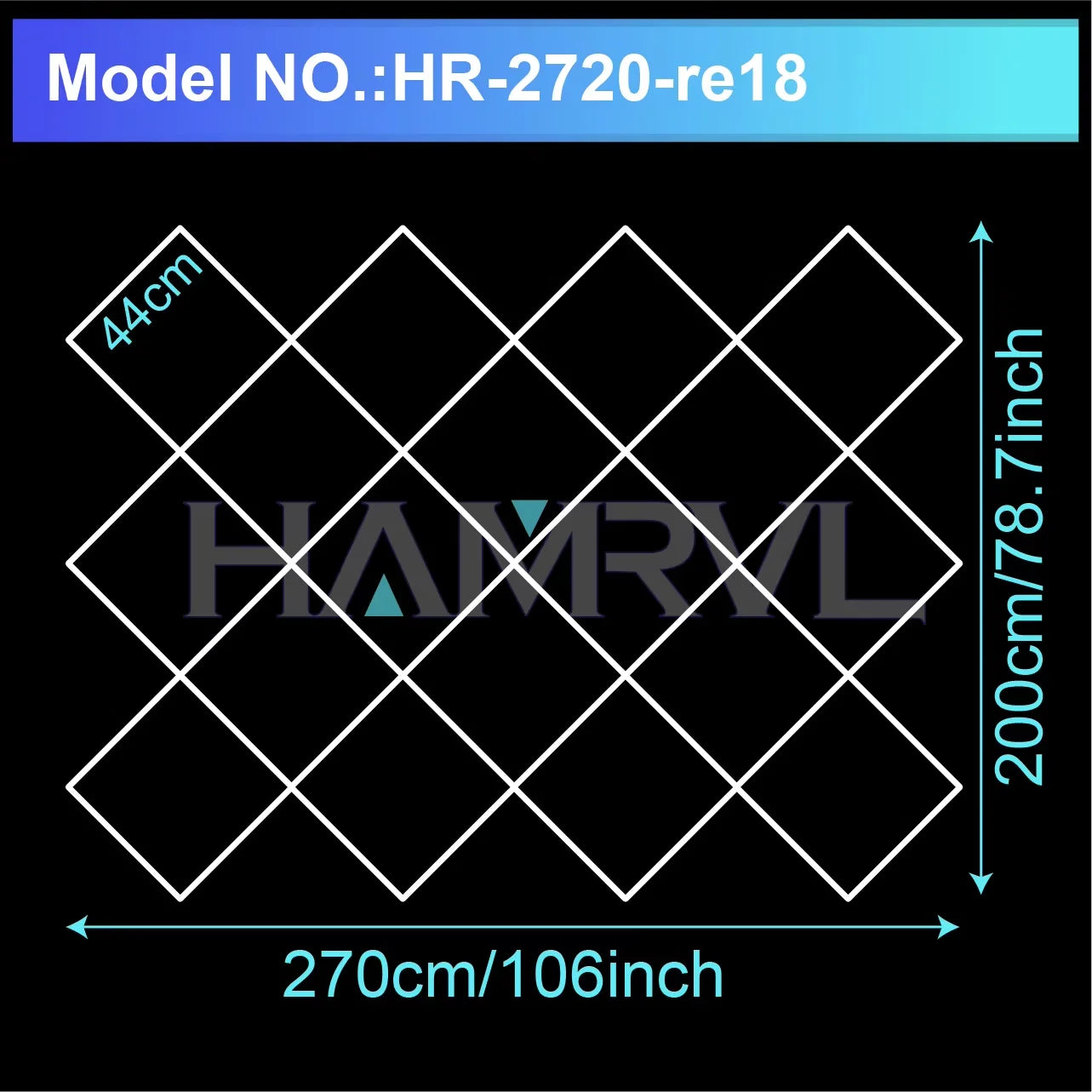 Diamond LED Ceiling Light Hexagonal Design Suitable for Garage Barber Shop Gym Exhibition Hall Ceiling Light Decoration Lighting