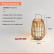 Solar Lights LED Floor Lamp Outdoor Waterproof Solar Energy Imitation Rattan Ambient Lamp Villa Gate Garden Courtyard lighting
