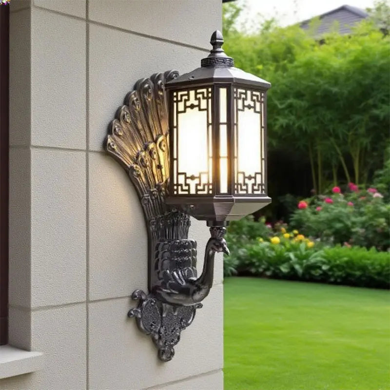 European Style Outdoor Entrance Villa Balcony Waterproof Retro Courtyard Terrace Wall Light