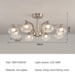 Wabi Sabi Glass Chandeliers For Dining Tables Living Room Kitchen Office Coffee Hanging Lamp Nordic Home Decor Ceiling Lights