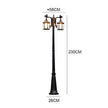 Led Villa Garden Outdoor Waterproof Household Retro Double Head Community Outdoor Courtyard Street Lamp ≈230CM