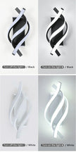 Curved Spiral Design LED Wall Lamp for Bedroom Bedside Corridor Living Room Staircase Corridor Lighting Fixture Home Decor Light