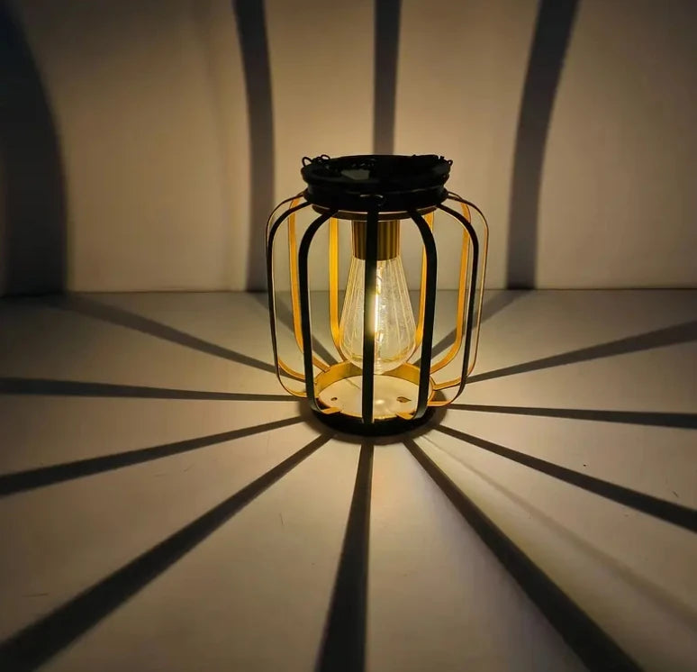 1/2pcs Solar Lantern Outdoor Light, Metal Solar Hanging Light, Brighter Hanging Solar Chandelier, Courtyard Garden Decoratiot
