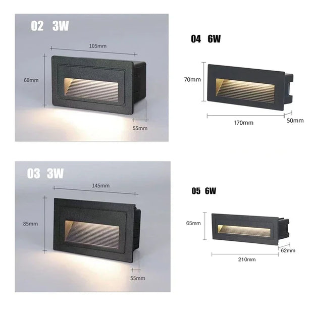 High - Quality Waterproof LED Stair Step Light - Perfect for Patio, Garden & Stair Illumination