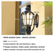 Outdoor Waterproof Wall Lamp For Garden Villa Gate Outdoor European-Style Courtyard Balcony Exterior Wall Lamp Retro Wall Lamp